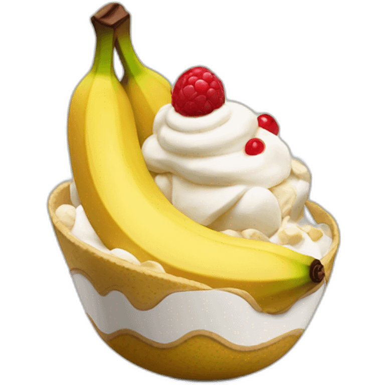 Banana split emoji