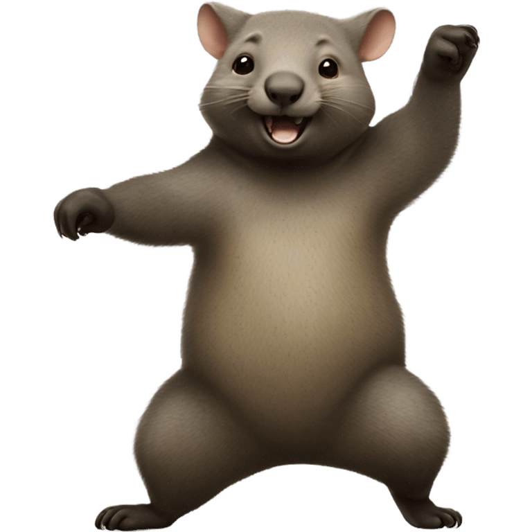 Wombat dancing emoji