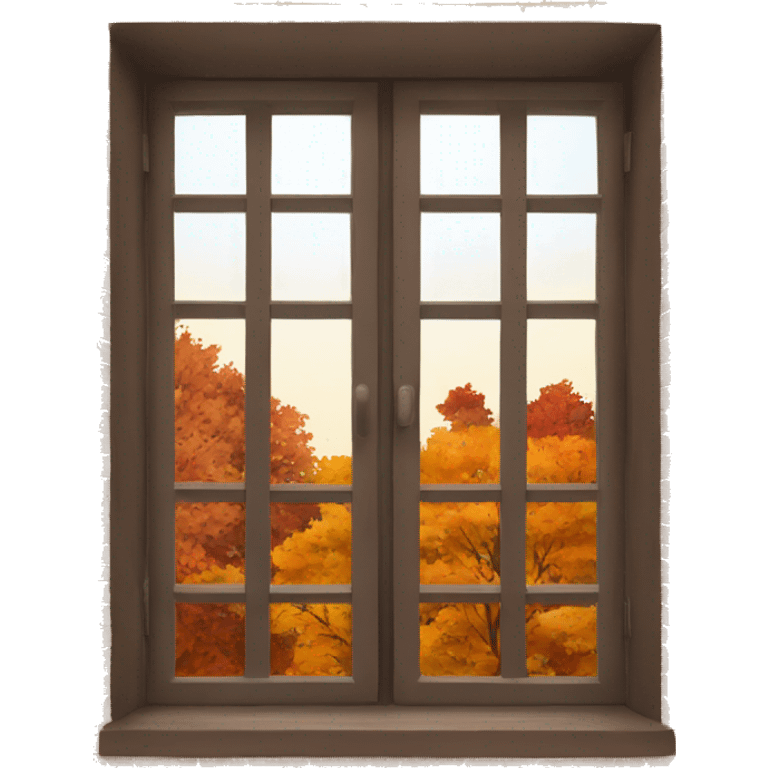 autumn window emoji