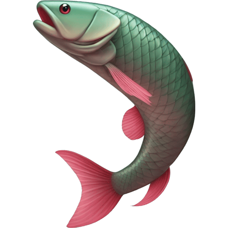 arapaima fish with folded tail emoji