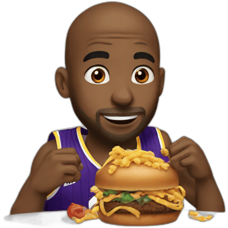 Kobe briant eating emoji