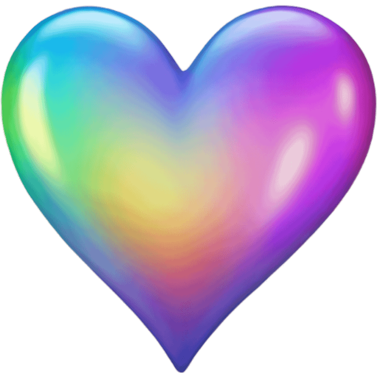 iridescent heart  emoji