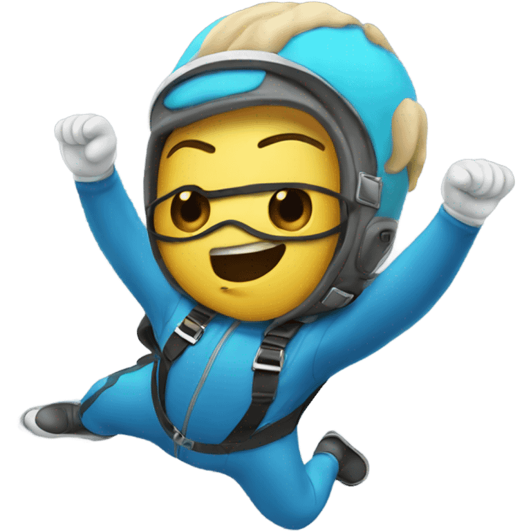 Platapus skydiving emoji