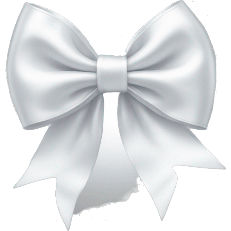 white satin bow emoji