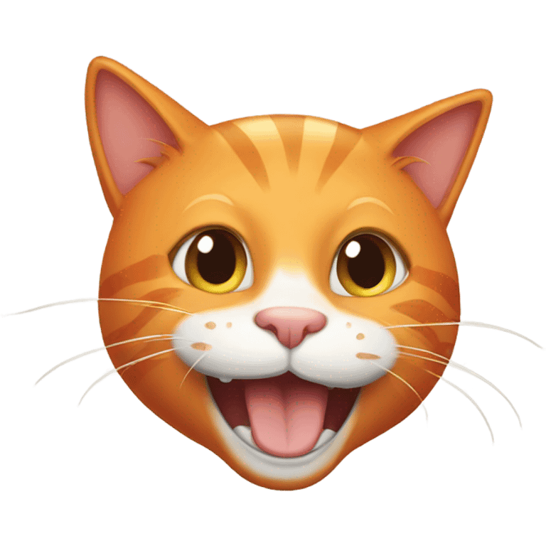 Happy Orange cat emoji