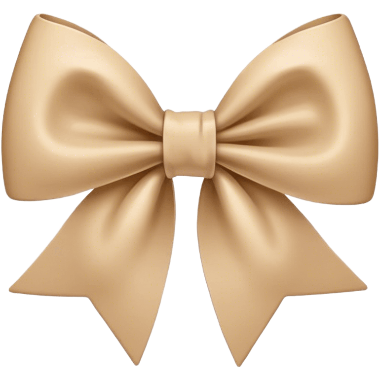 Beige bow emoji