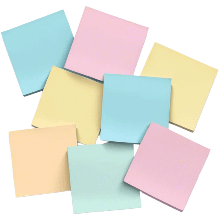 pastel sticky notes emoji