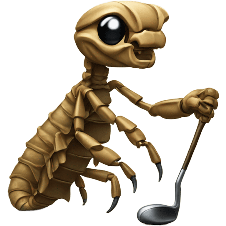 Scorpion golfing emoji