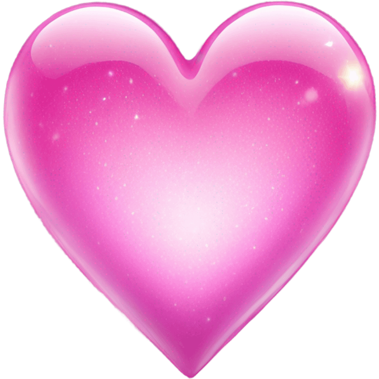 Pink magic glass heart  emoji