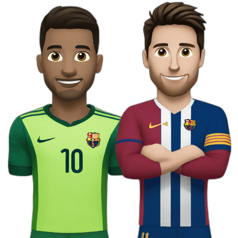 Cristiano y messi emoji