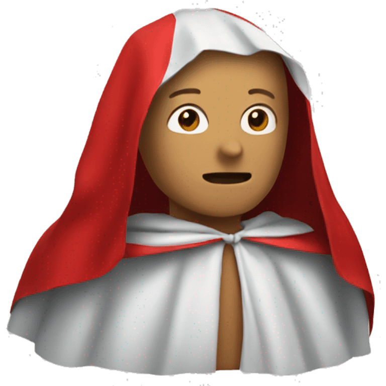 dummy with a red cape emoji