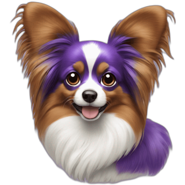 Papillon violet emoji