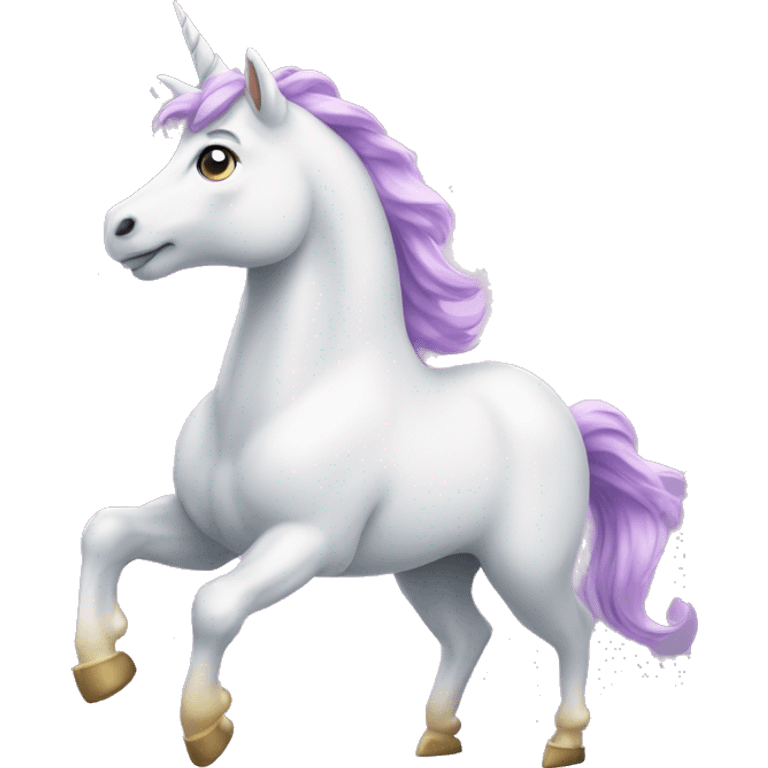 Licorne qui dit bonjour  emoji