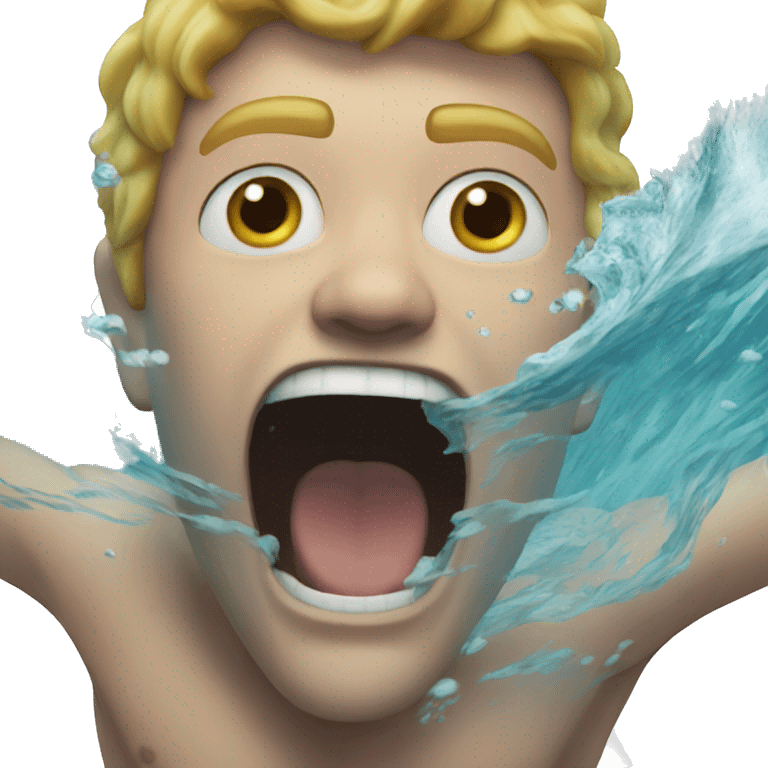 a man screaming under water emoji