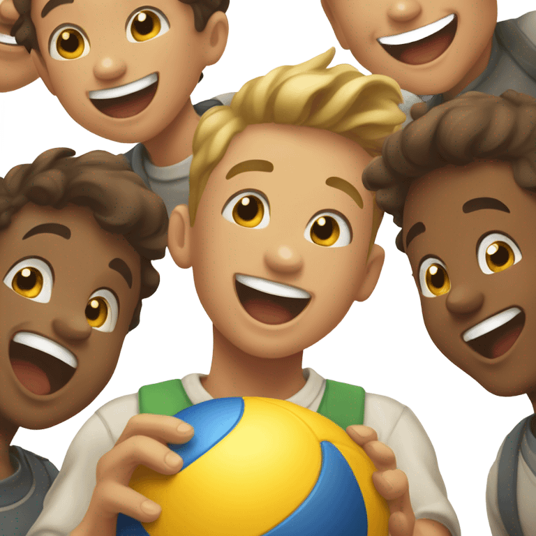 boys enjoying time together emoji