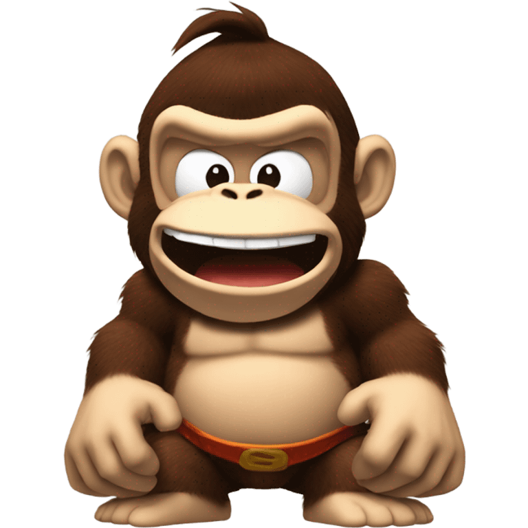 Donkey Kong at a loss for words emoji