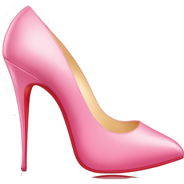 Pink louboutin shoes  emoji