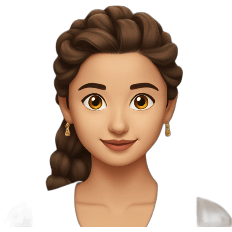 Brown Alia bhatt emoji