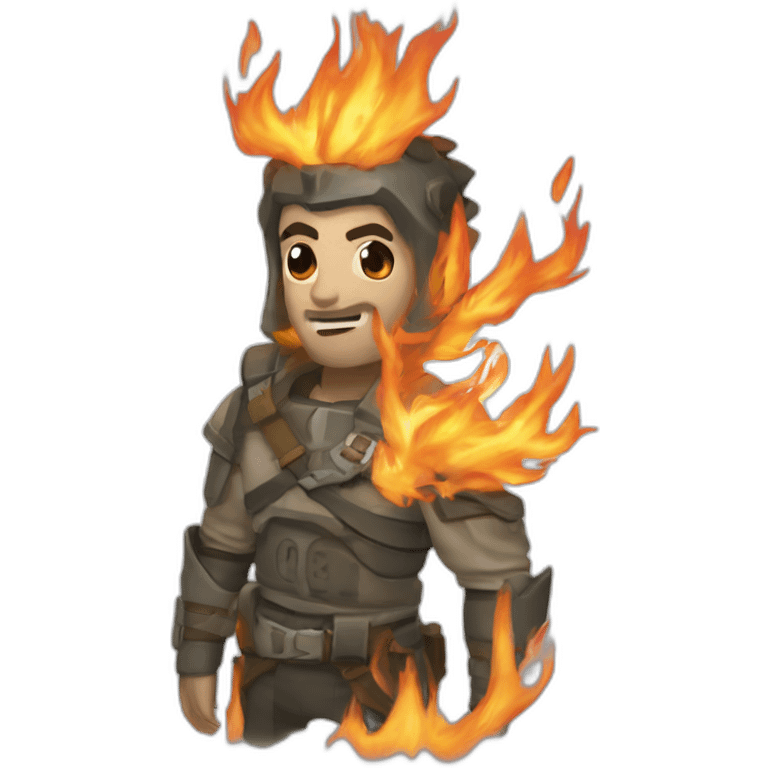 Tiburon alado de fuego emoji