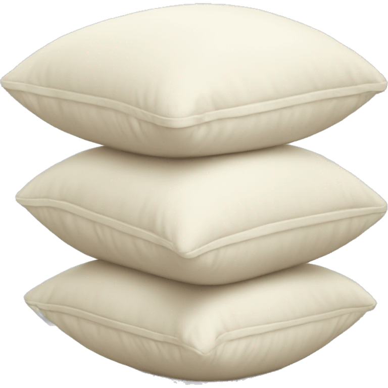 Stack of Cream colored pillows emoji