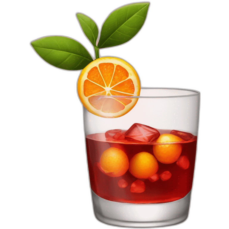 Negroni drink emoji