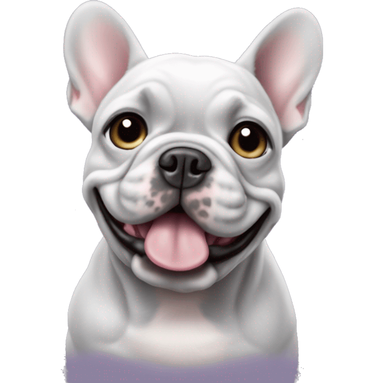 Lavender Merle French bulldog emoji