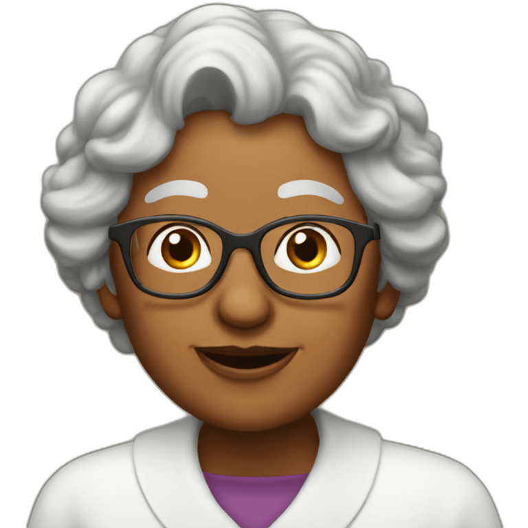 Grand-mère lecture emoji