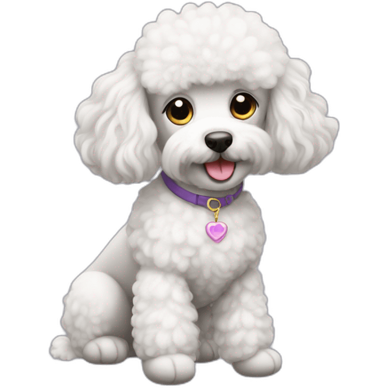 Mininos poodle blanca emoji