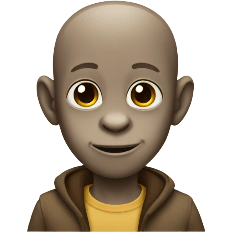 Monkey no hair emoji