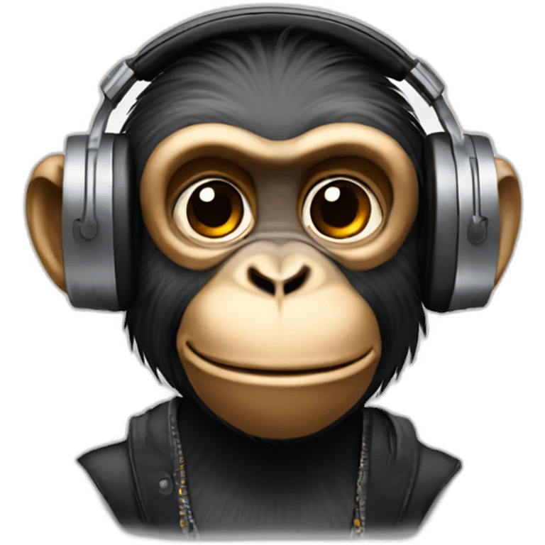 Monkey dj emoji