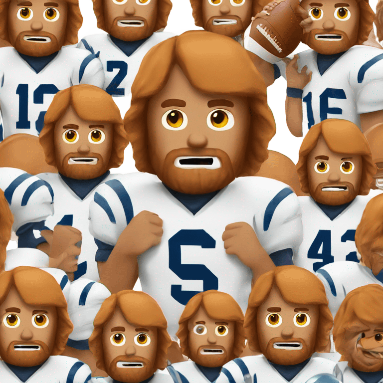 Ginger jesus playing American football  emoji