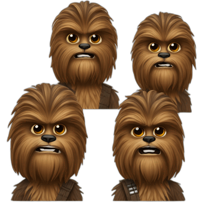 group of Chewbacca Serbians emoji