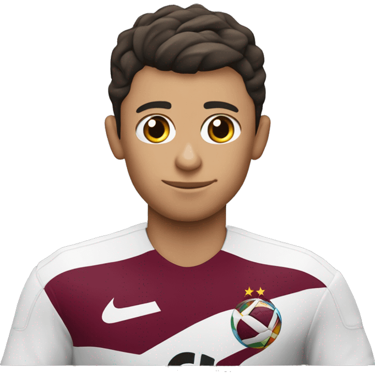 Cr7 con una cope del mundial de qatar emoji