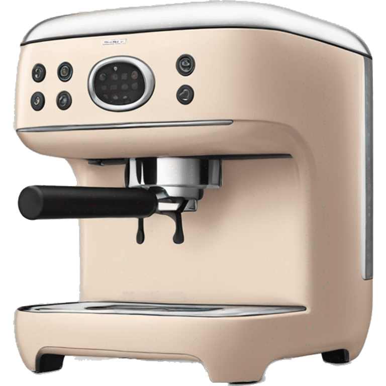 Cafetera smeg en color nude  emoji