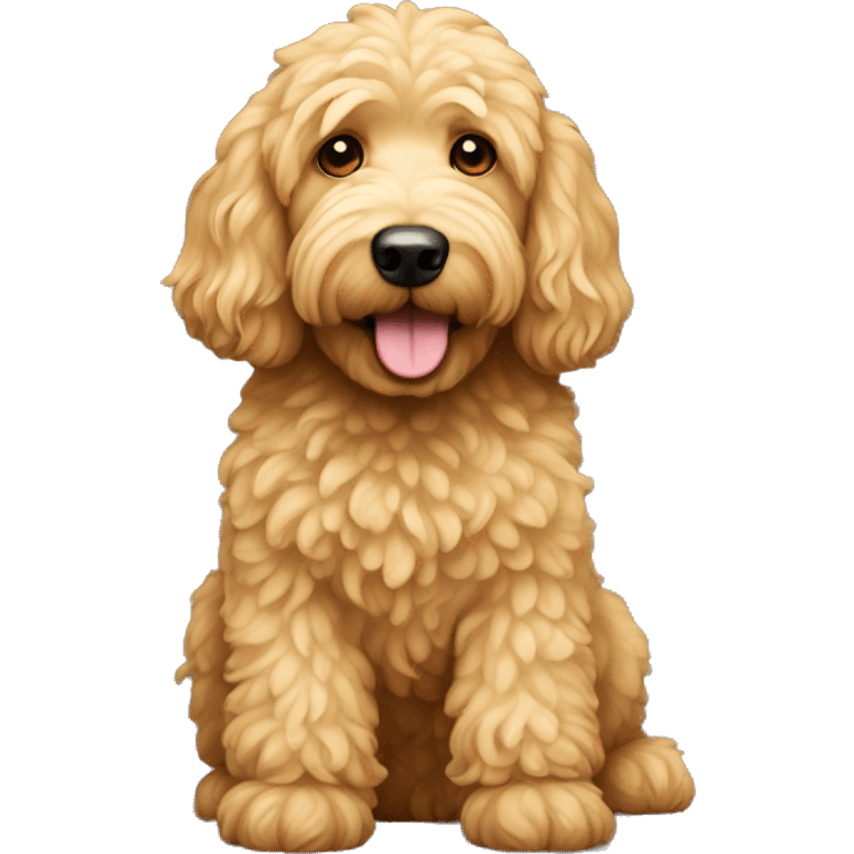 Golden Doodle Dog  emoji