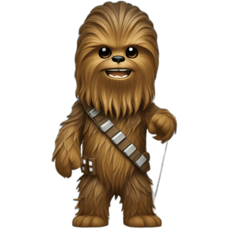 Chewbacca qui fait du surf emoji