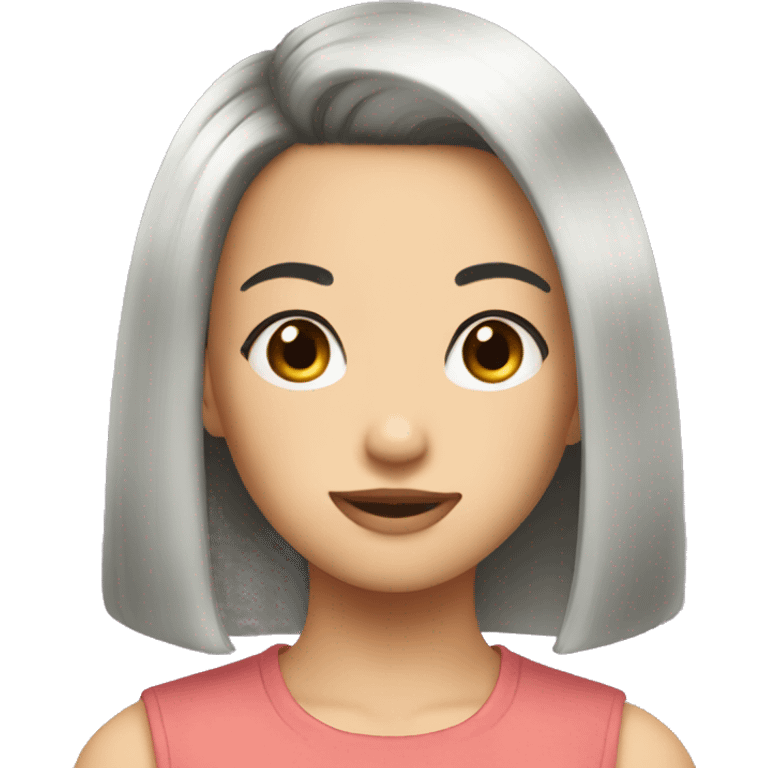 hime haircut girl emoji