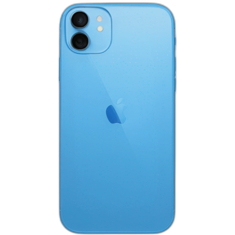 iPhone 14 in blue emoji