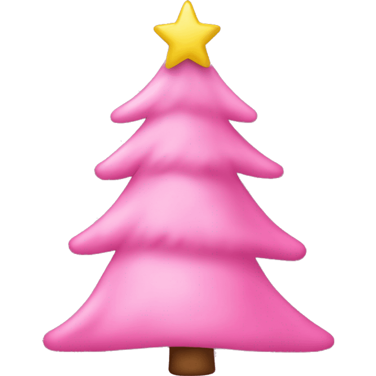 pink christmas tree emoji