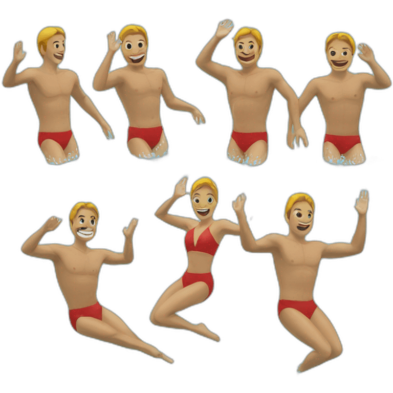 Federer synchronized swimming emoji