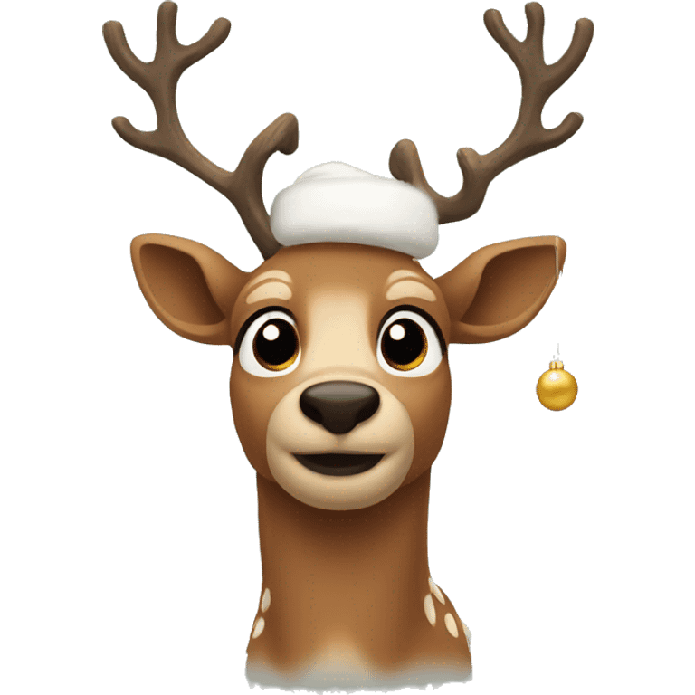 christmas raindeer emoji