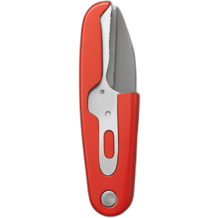 swiss knife with human face emoji