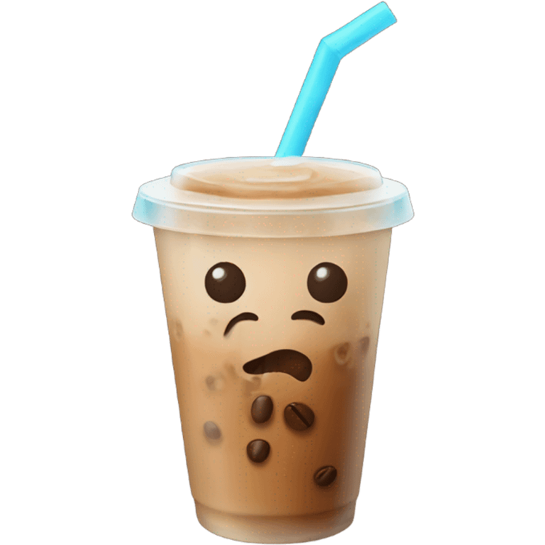 Iced coffee emoji