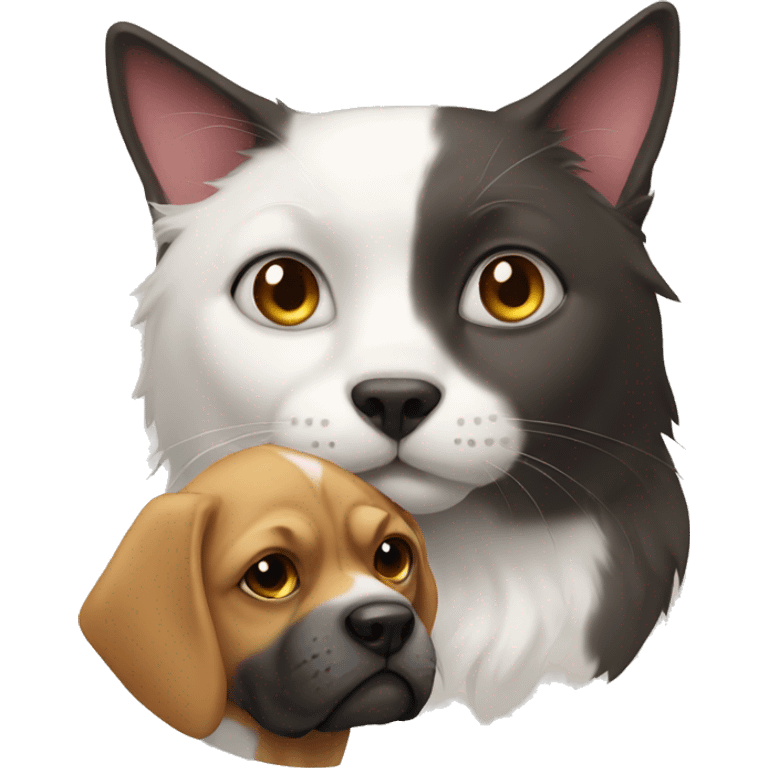 Cat with dog emoji