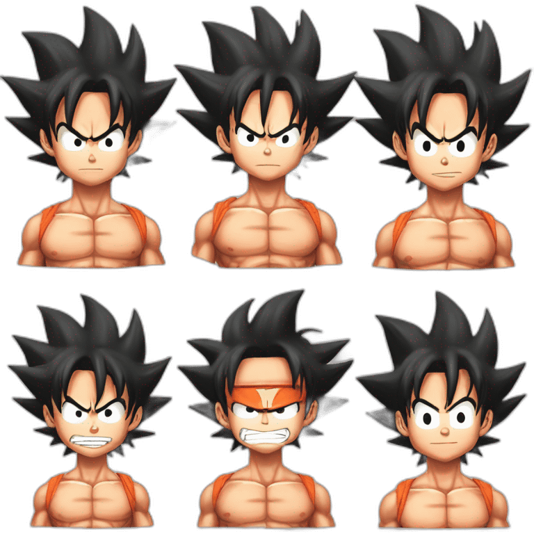 Son Goku fusionner a Luffy emoji