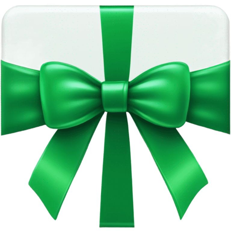 green gift card with bow emoji