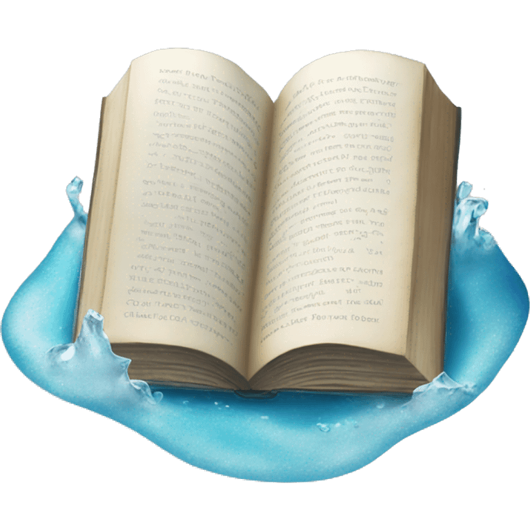 A book in the iced sea emoji