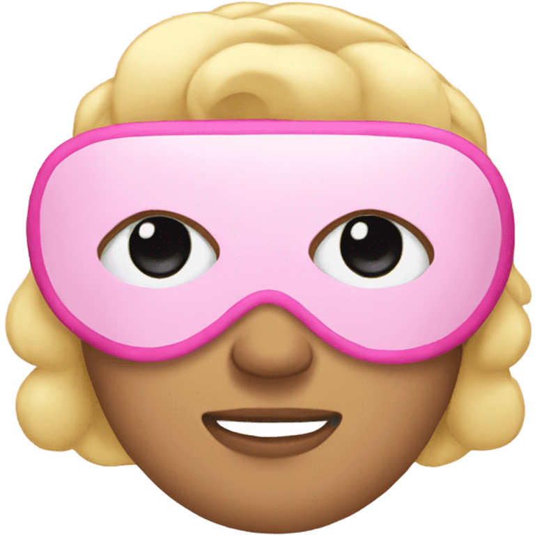 pink sleep  eyemask emoji