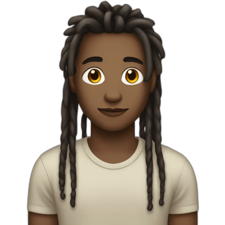 Create a 16 year old  boy with dreads  emoji