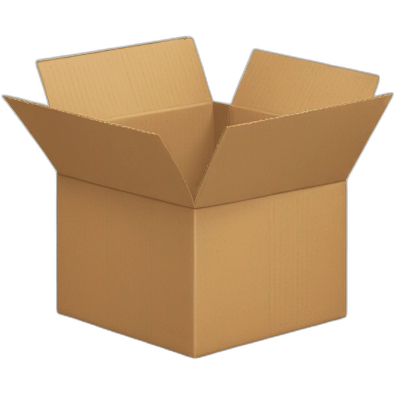 open cardboard box from up emoji